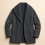 Grotto Shearling Coat in Gray