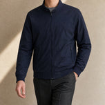 Harrier Classic Bomber Jacket in Navy Blue