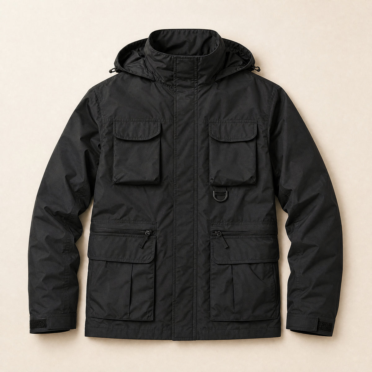 Hawthorn Convertible Cargo Jacket in Black