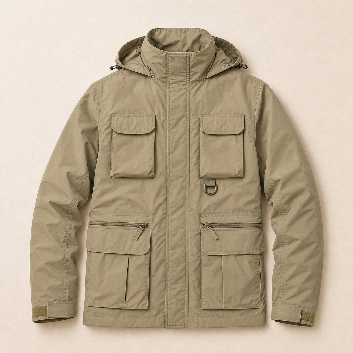Hawthorn Convertible Cargo Jacket in Khaki