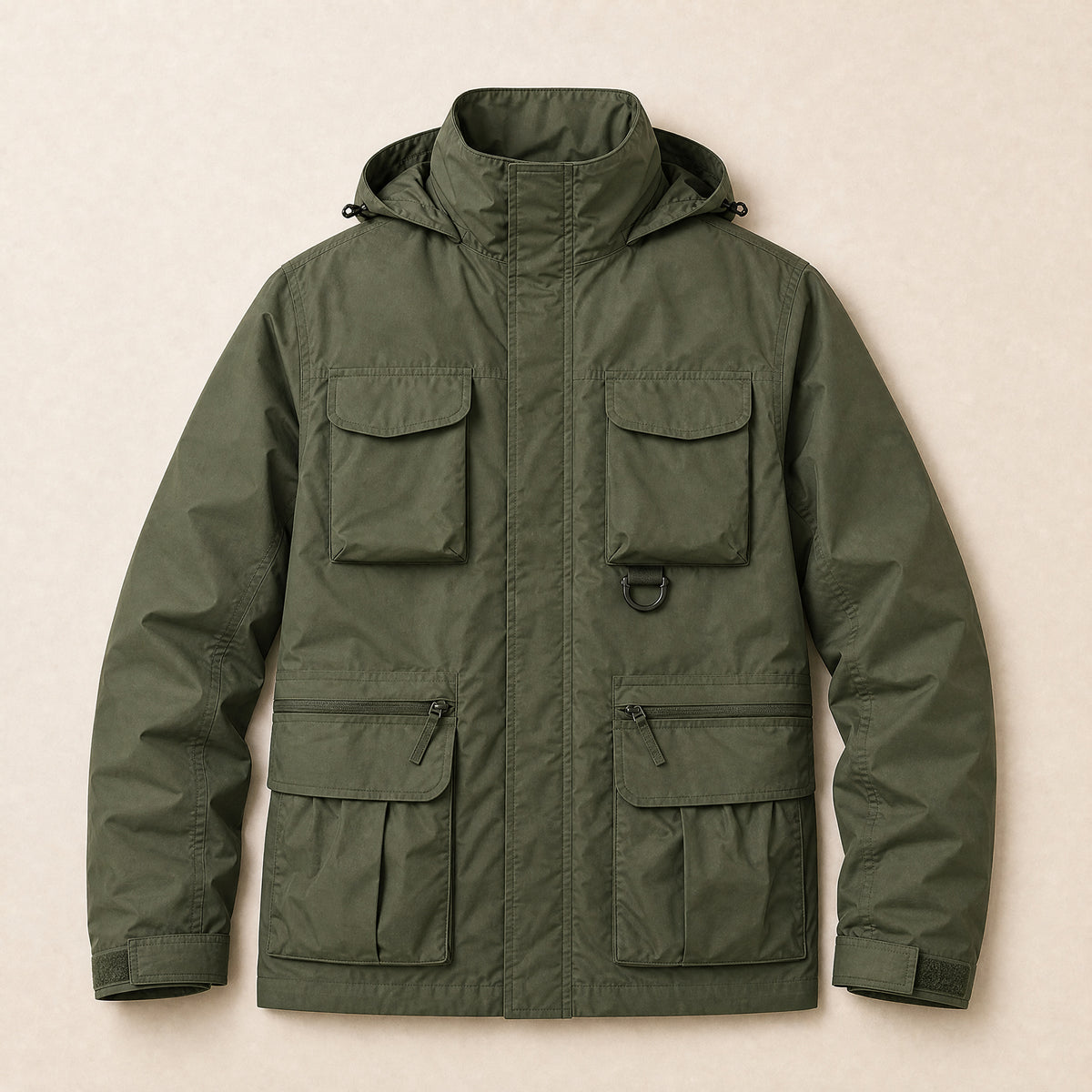 Hawthorn Convertible Cargo Jacket in Military Green