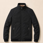 Hillside Insulated Bomber Jacket in Black