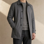 Hoarfrost Classic Trench Coat in Gray