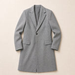 Hollow Longline Overcoat in Gray