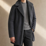 Holloway Shearling Coat in Gray