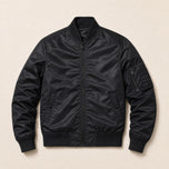 Holly Flight Bomber Jacket in Black