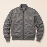 Holly Flight Bomber Jacket in Gray