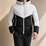 Holt Hooded Puffer Jacket in White