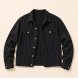 Hurst Oversized Denim Jacket in Black