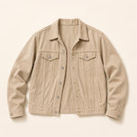 Hurst Oversized Denim Jacket in Khaki