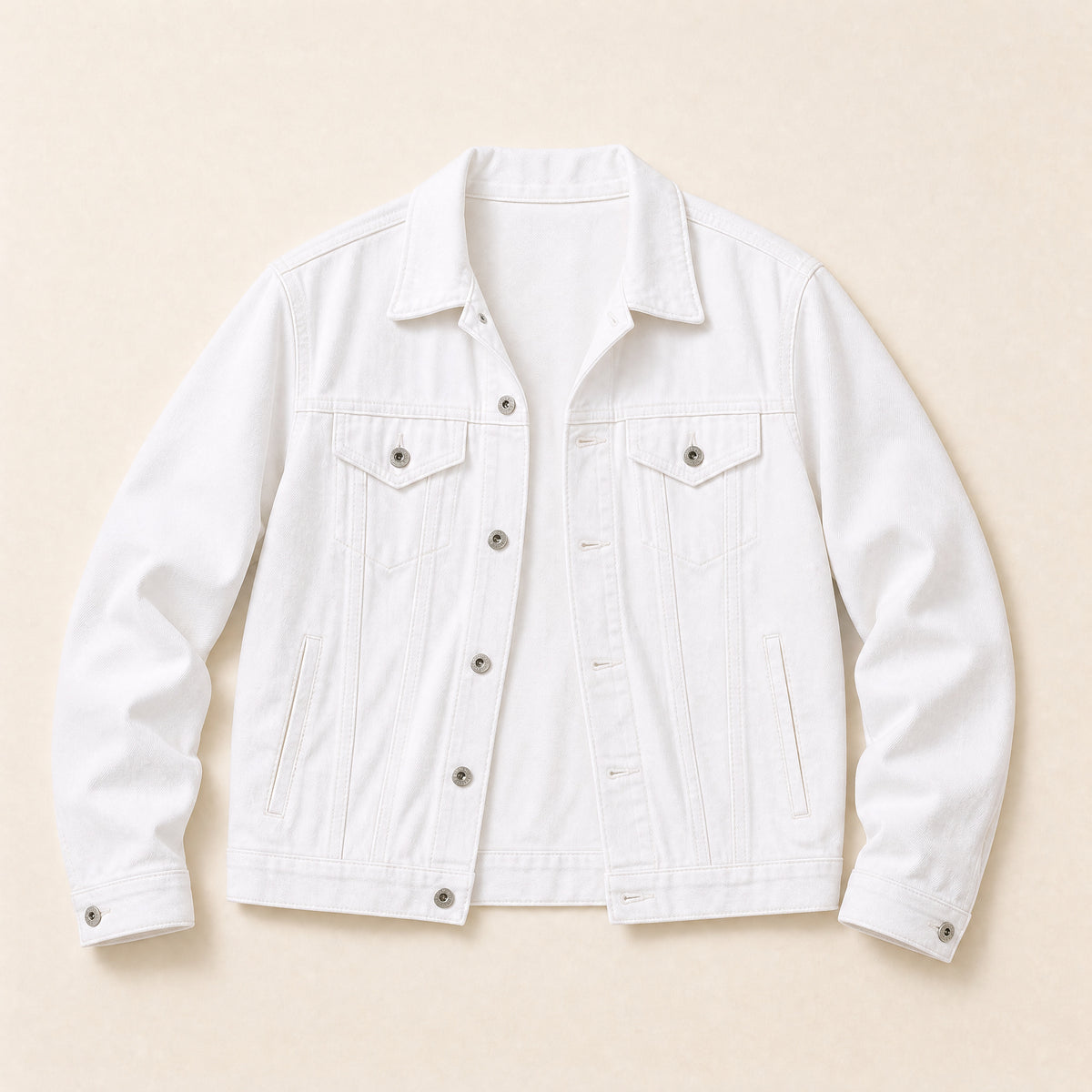 Hurst Oversized Denim Jacket in White