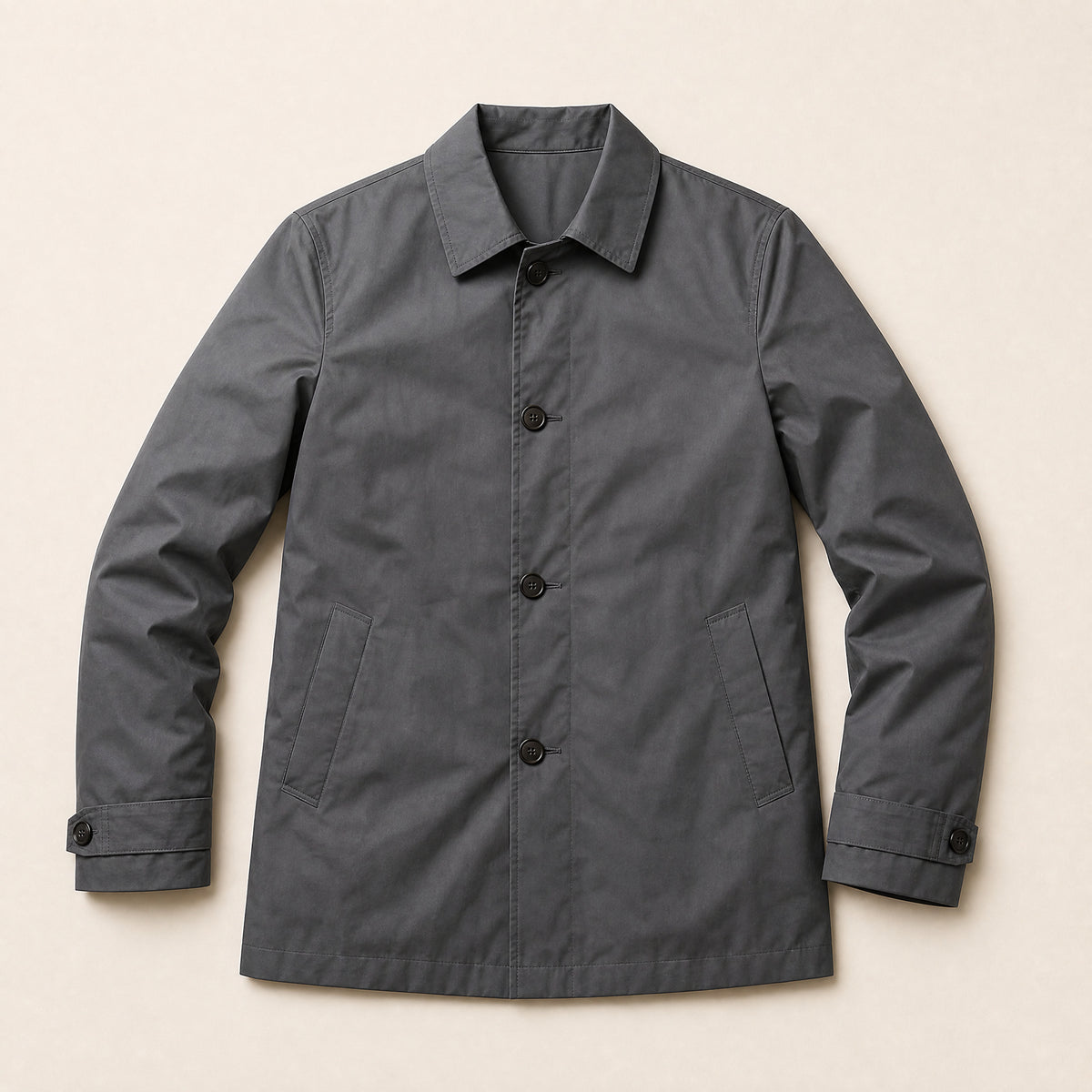 Icecap Classic Trench Coat in Gray