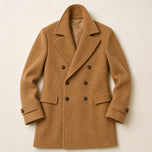 Kernel Double-Breasted Overcoat in Camel