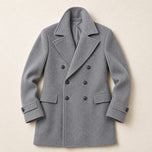 Kernel Double-Breasted Overcoat in Gray