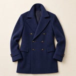 Kernel Double-Breasted Overcoat in Navy