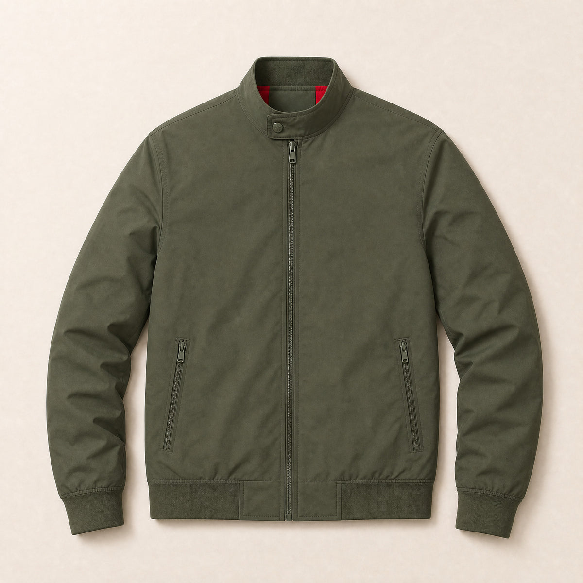 Kestrel Classic Bomber Jacket in Army Green