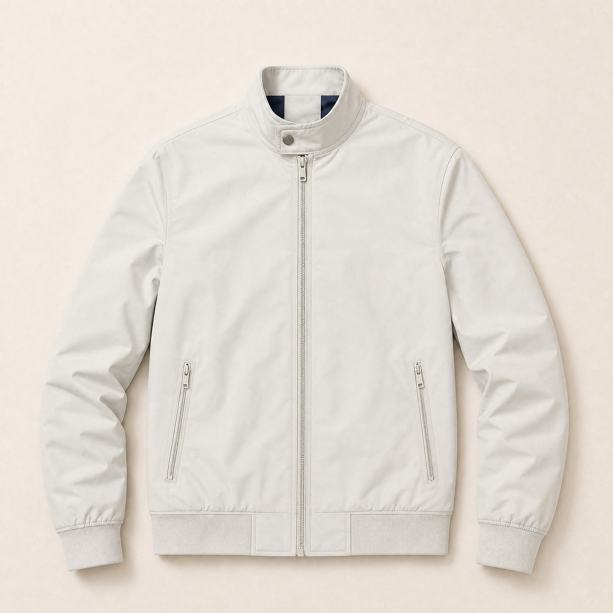 Kestrel Classic Bomber Jacket in Off-White
