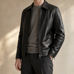 Lagoon Leather Utility Jacket in Black