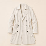 Loam Mid-Length Trench Coat in Khaki