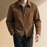 Loch Suede Jacket in Brown