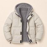 Menhir Heavyweight Puffer Jacket in Beige