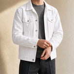 Ness Classic Denim Jacket in White