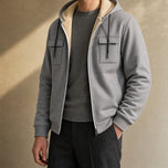 Peat Hooded Soft-Shell Jacket in Gray