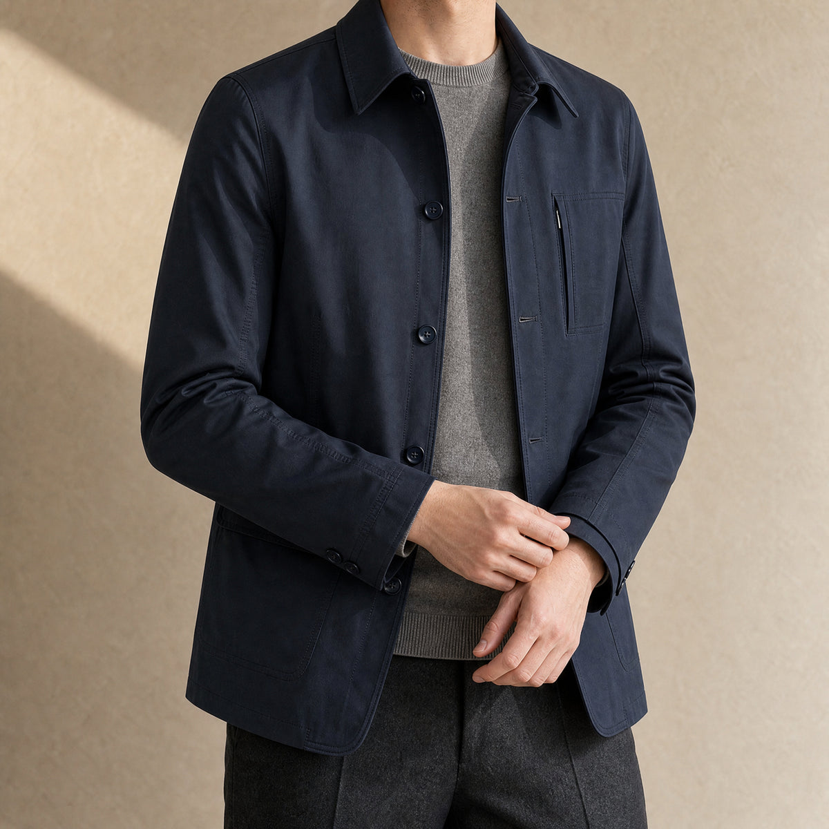 Plateau Casual Field Jacket in Teal
