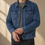 Ravine Workwear Denim Jacket in Blue