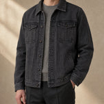 Ravine Workwear Denim Jacket in Gray