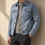 Reed Classic Denim Jacket in Light Blue