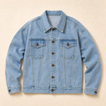 Riptide Embroidered Denim Jacket in Blue