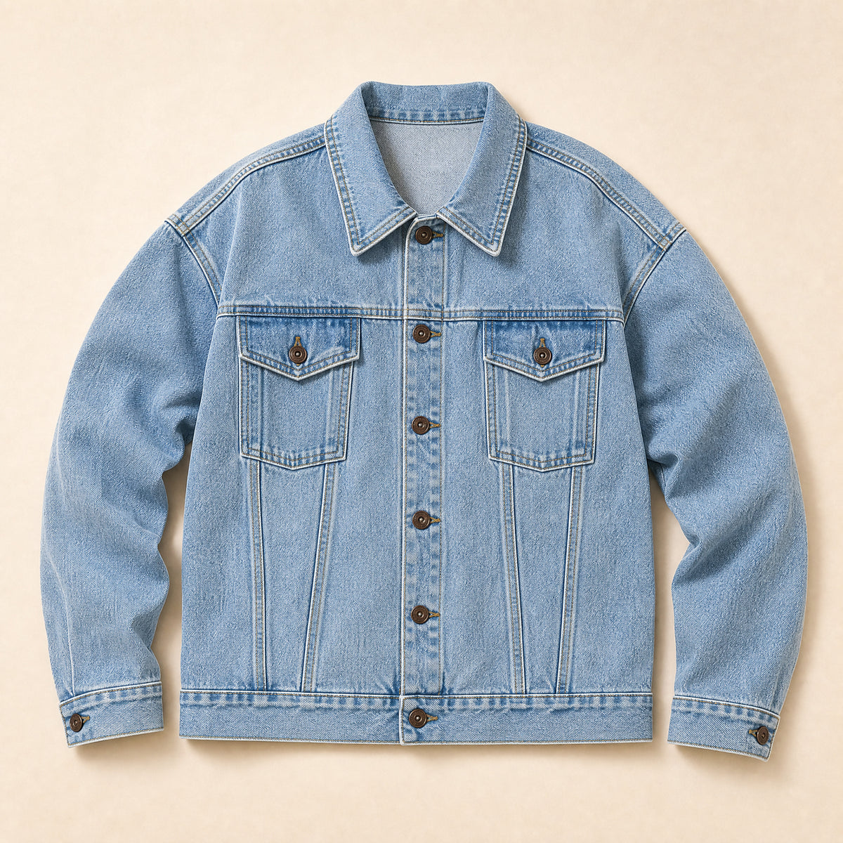 Riptide Embroidered Denim Jacket in Blue