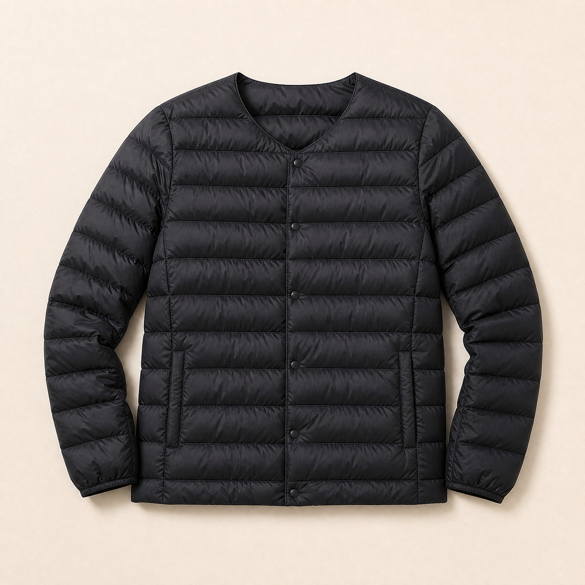 Rivulet Lightweight Puffer Jacket in Black