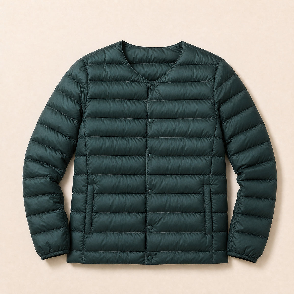Rivulet Lightweight Puffer Jacket in Dark Green