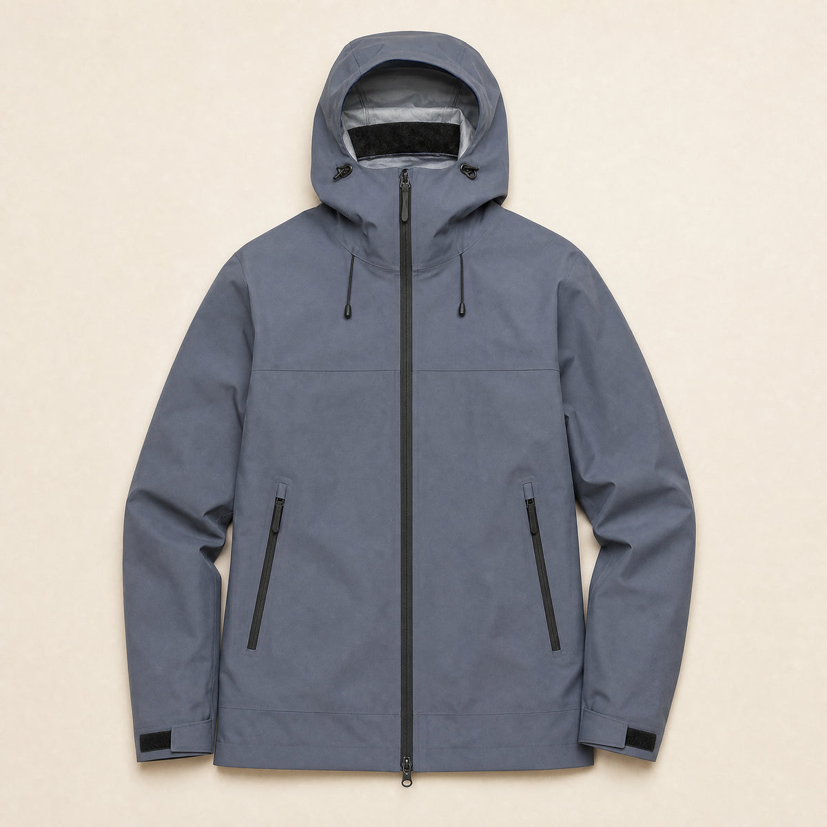 Saddle Hard-Shell Jacket in Blue-Gray