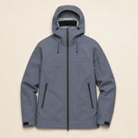 Saddle Hard-Shell Jacket in Blue-Gray