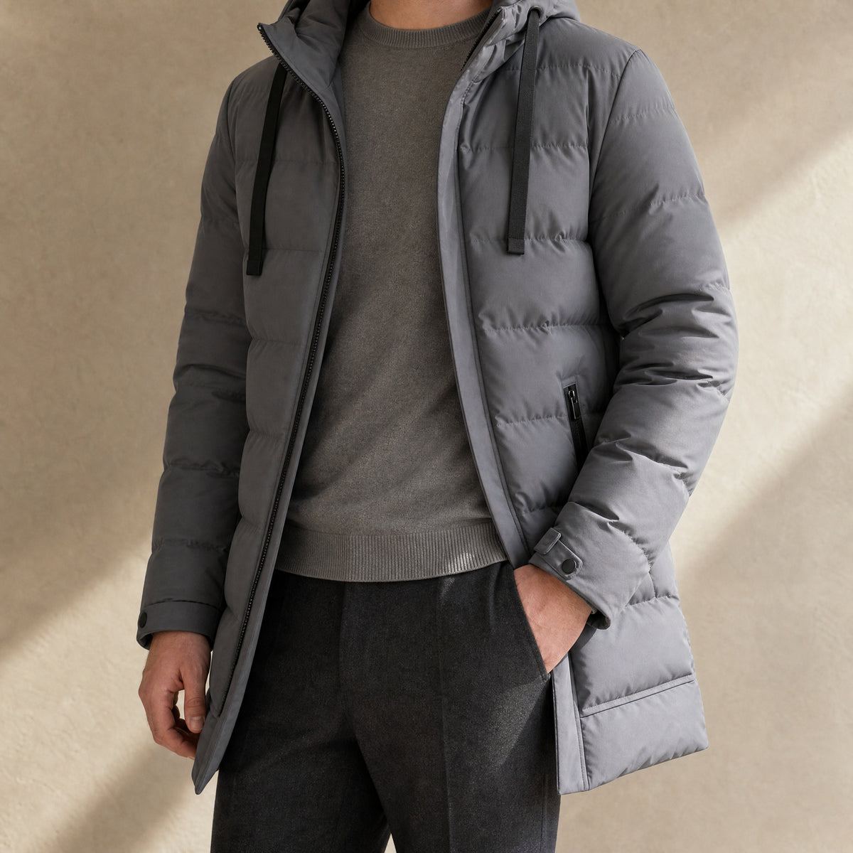 Scree Hooded Parka in Gray