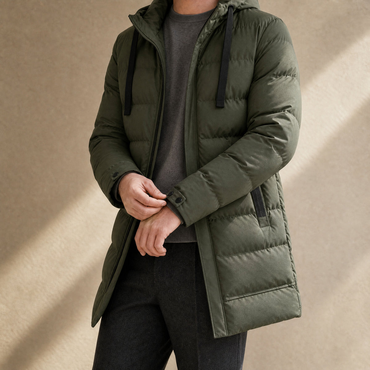 Scree Hooded Parka in Green