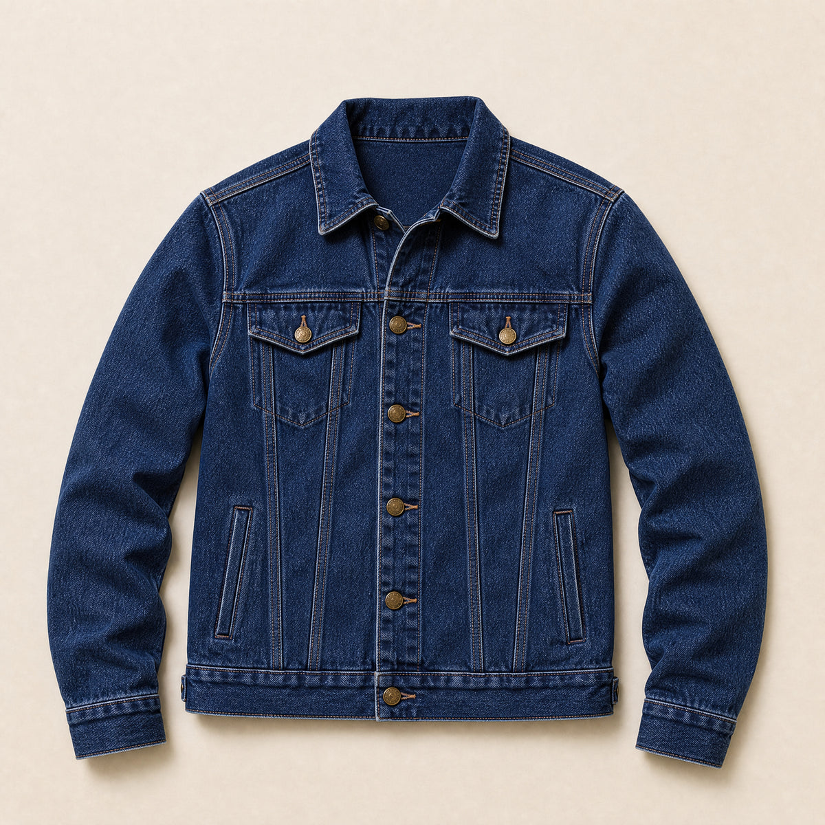 Sedge Classic Denim Jacket in Dark Blue