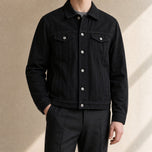 Shaw Oversized Denim Jacket in Black