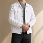 Shaw Oversized Denim Jacket in White