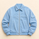 Shower Corduroy Bomber Jacket in Blue