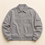 Shower Corduroy Bomber Jacket in Gray
