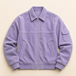 Shower Corduroy Bomber Jacket in Purple