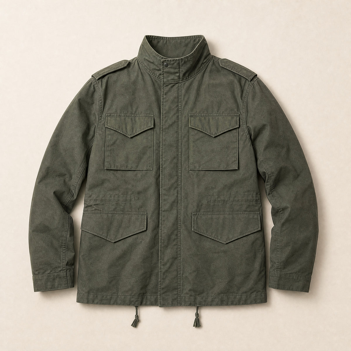 Skyline Multi-Pocket Field Jacket in Military Green