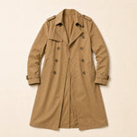 Snowdrift Long Trench Coat in Khaki