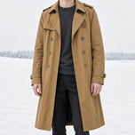 Snowmelt Long Trench Coat in Khaki