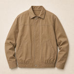 Sorrel Washed Cotton Bomber Jacket in Khaki