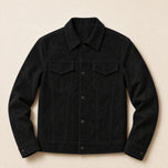 Stubble Suede Jacket in Black